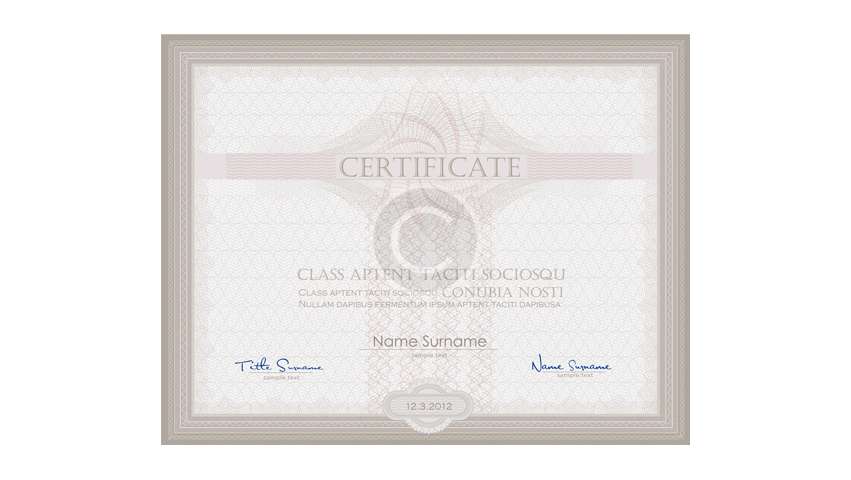 Certificate 3